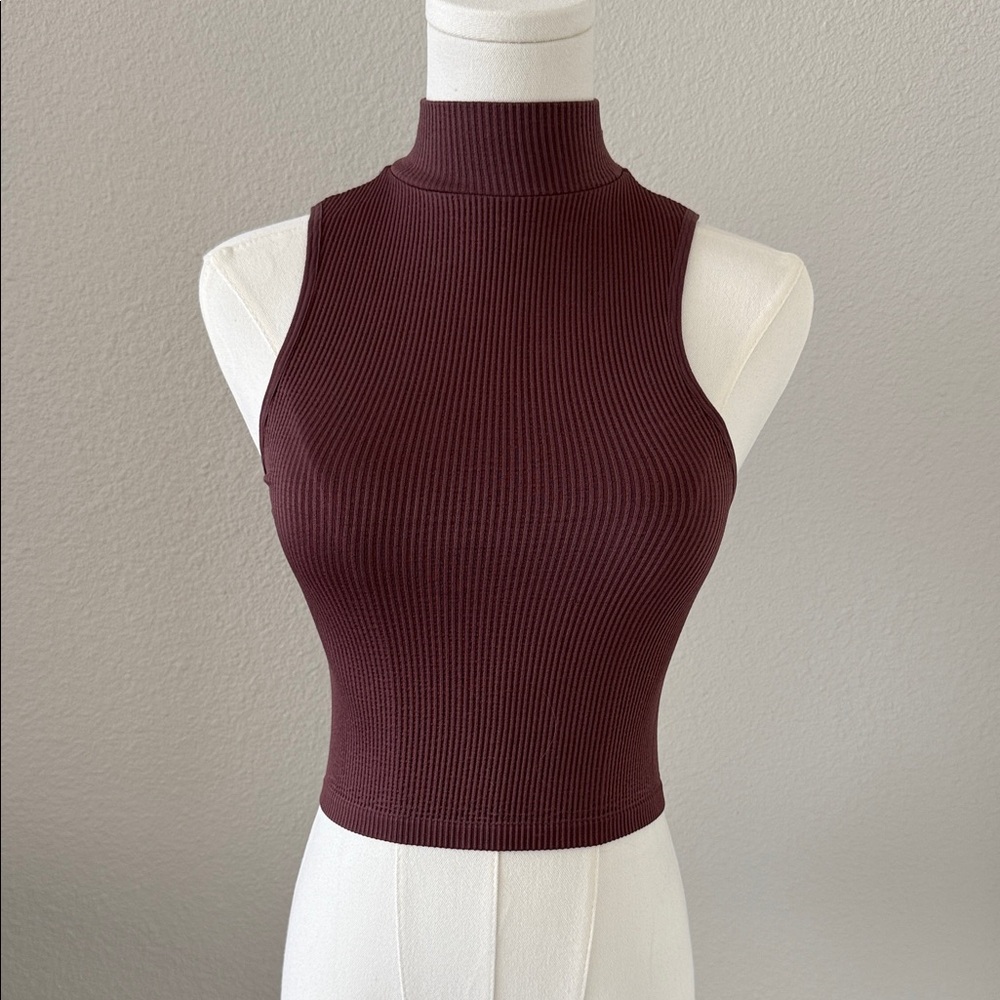 Zara Maroon/Plum Tank Top - Size XS-S - NEW with Tags